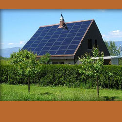 house with solar